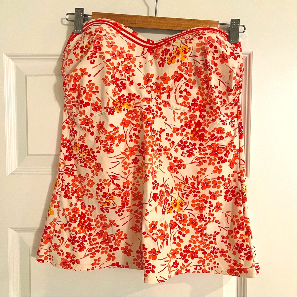 Land’s End Swim - strapless tankini top Size 8